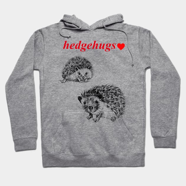 Hedgehugs Hoodie by rachelsfinelines